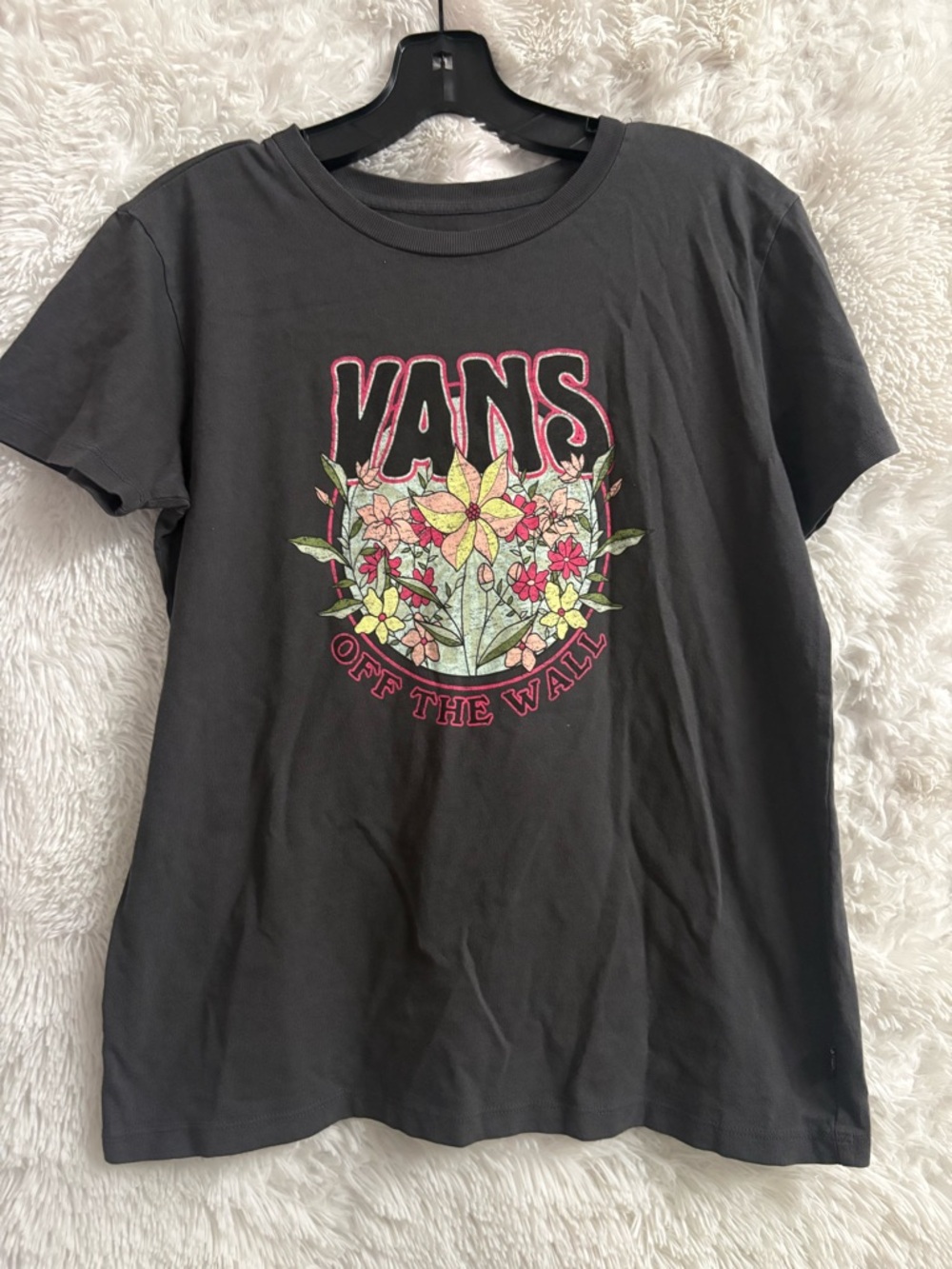 Vans Black Logo Tag Tee medium